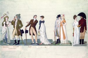 Fol.50 Meravigliosa...Incredibile passeggiata; Acconciatura alla Tito...Tocque nello stile Jockey (guazzo)